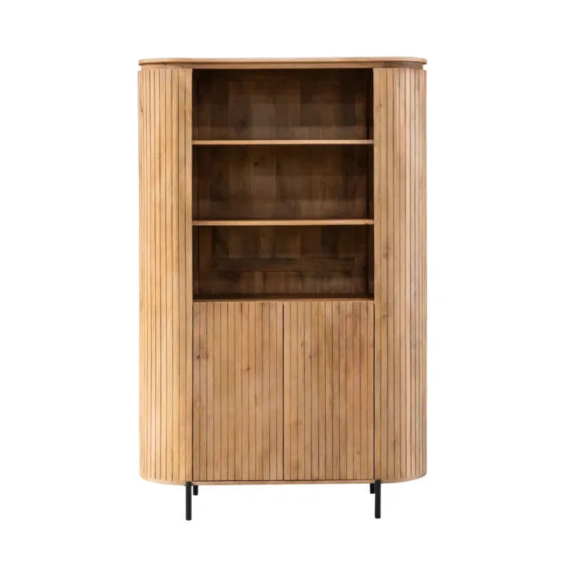 Wandschrank – Natürliche Oberfläche, Mangoholz Material, Modernes Design - Solana | Starfurn