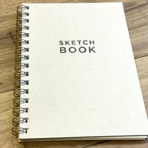 Skizzenbuch grau Sketchbook 90g 80S A5 - Polly Paper - Umweltfreundliche Schreibwaren
