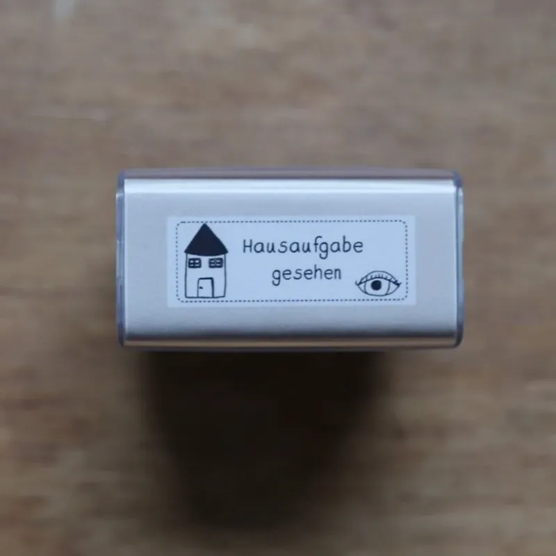 Stempel Rückmeldung Hausaufgaben - 'Hausaufgabe gesehen' (Stempel 01)