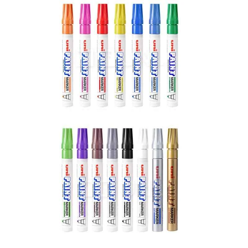 Uni-Paint Oil Based Paint Marker Pens PX-20 15 Full Colors