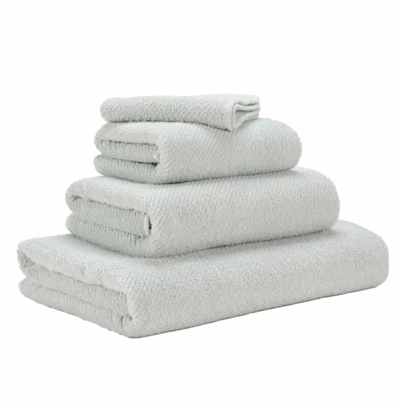 TWILL Light GreayAbyss & Habidecor Soft Egyptian Cotton Towels | 930 Perle