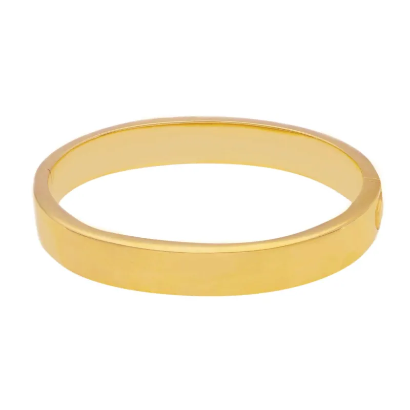 Armreif aus 18 Karat Gelbgold mit ovalem Profil 10 x 4 mm - 032817