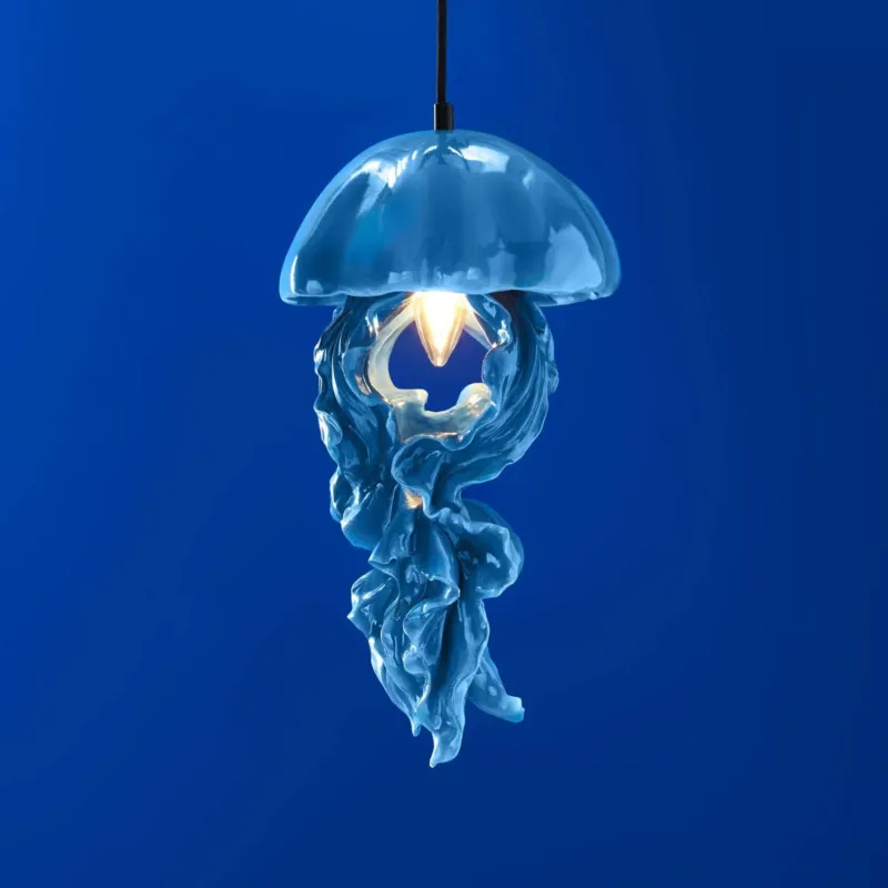 Blue Ceiling Light Jellyfish Ava by Werns - |VESIMI Design| Luxury Bathrooms and Home Decor