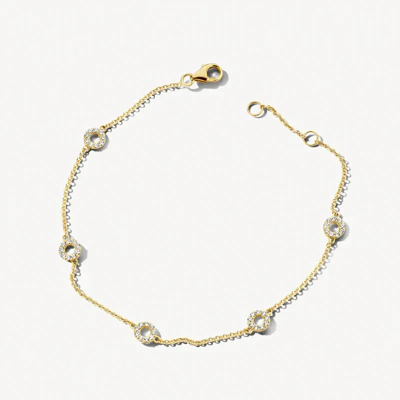 Blush Armband aus 14 Karat Gold mit Pavé-Zirkonia - 2200YZI