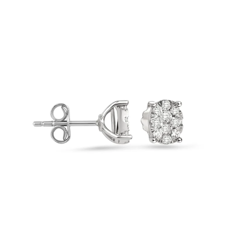 Damen Diamant-Ohrstecker aus 18K Weissgold - KP0001003