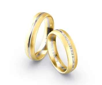 Fischer Trauringe mit Diamanten - 38-34586-050