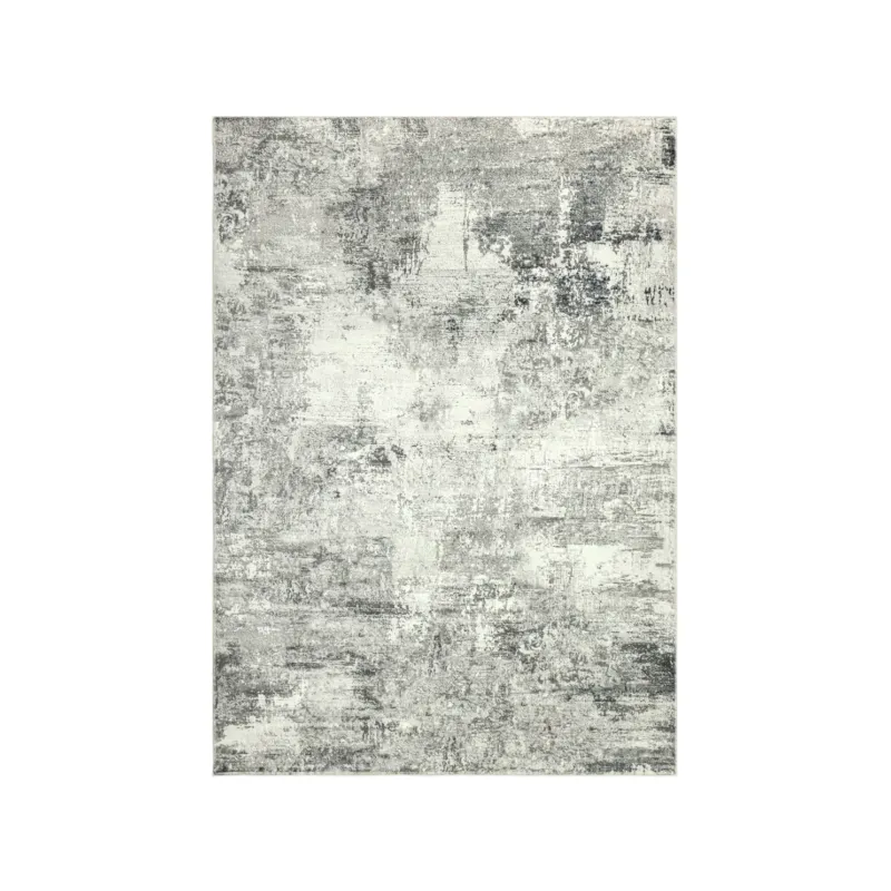 Teppich – Minimalistisches Design, Kurzflor Struktur, Graue Optik, 200 x 290 cm - Elegantica 330 | Kayoom