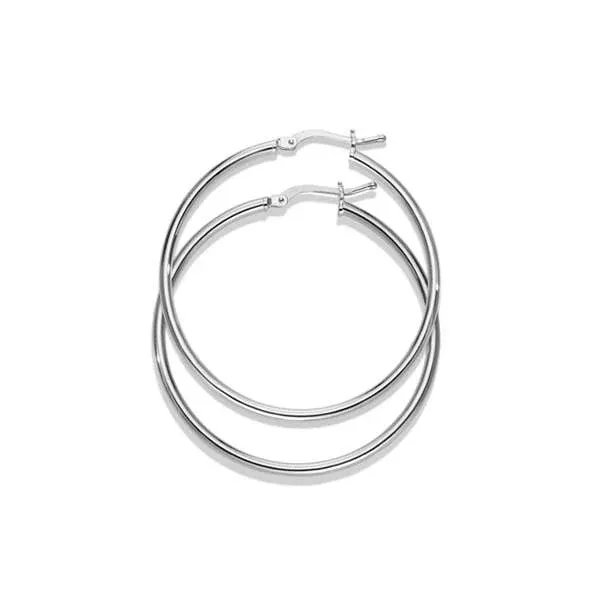 Grosse Creolen aus Silber 925 weiss - 6264.04849/4000