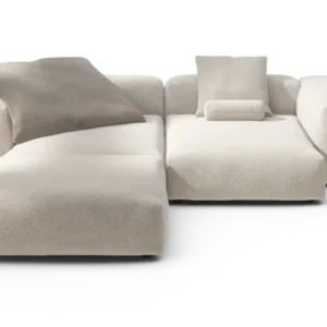 vetsak | Sofa Set 03 - Nub - Creme | Modular Sofa | 3.5 Seater | Big Sofa | Corner Sofa