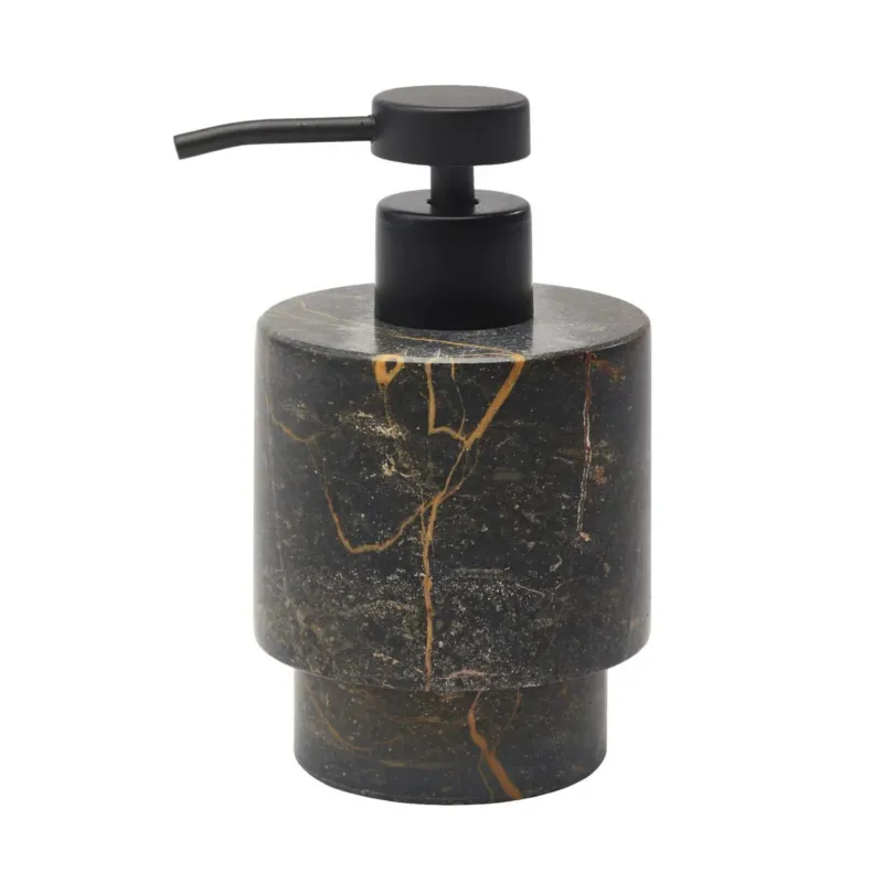 Italian Marble Luxury Bathroom Accessories in Warm Colors - PORTO Liquid Soap Dispenser - |VESIMI Design| Luxury and Rustic bathrooms online