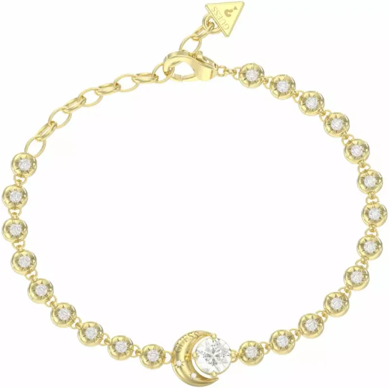 Guess Aurora Damen Armband in Gold mit Zirkonia - JUBB06235JWYGS