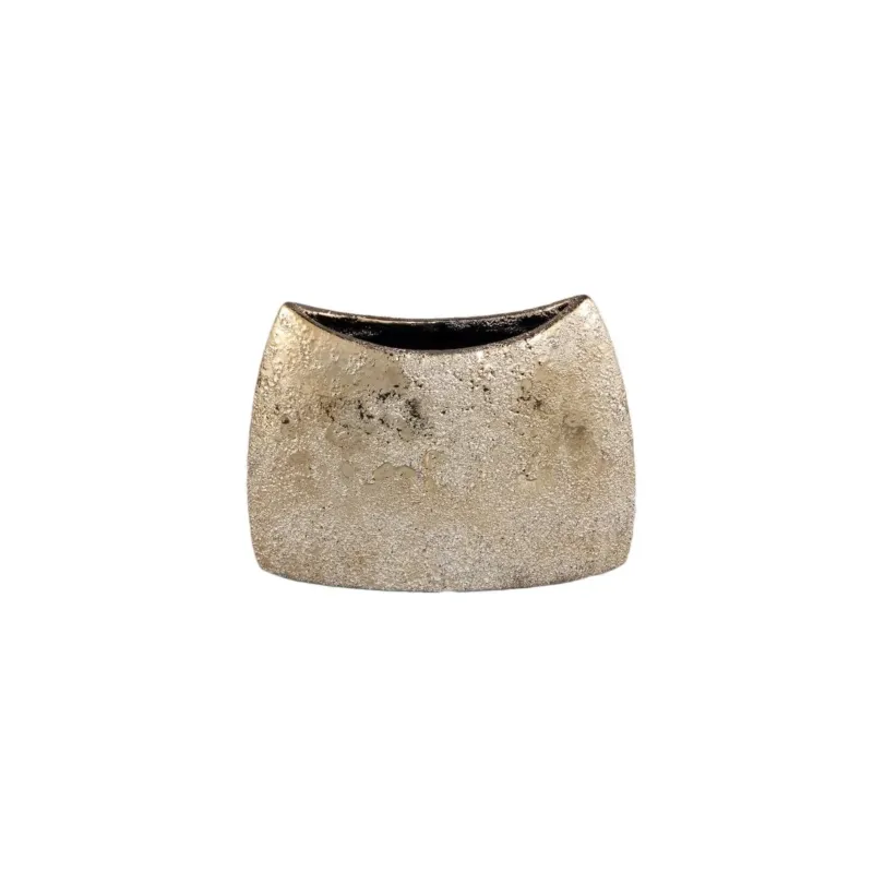 Keramiktopf - Mamboo Gold 22.5 x 7.5 x 16.5 cm von PTMD - Esszett Luxury | Stilvolles Wohnen mit Charakter