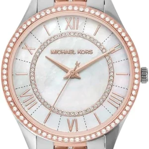 Michael Kors Damen-Uhr – Bicolor Edelstahl, Perlmutt, 33 mm, 50 m - MK3979