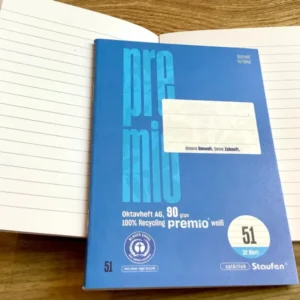Oktavheft A6 liniert 90g Premio Staufen RC