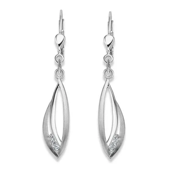 Ohrhänger aus Silber 925 weiss mit Zirkonia - 6268.02824/0001