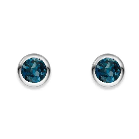 Ohrstecker 925 Silber mit Topas London Blue - 6262.03665/0004