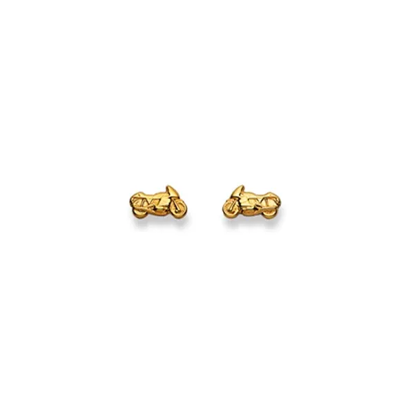 Ohrstecker Einzel Motorrad – 750 Gelbgold, poliert - 1163.02247/0003