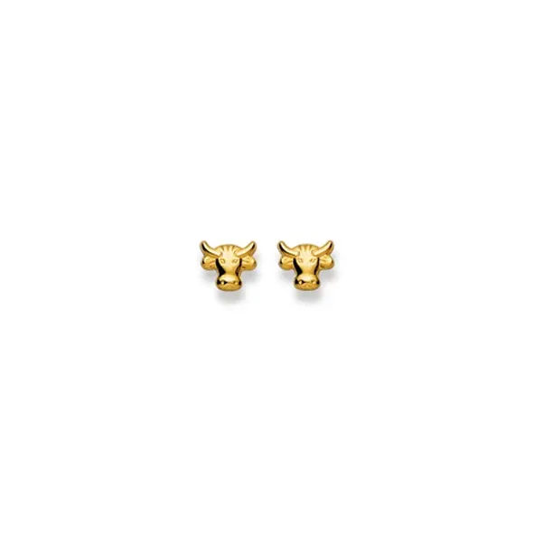 Ohrstecker Einzel Stier – 750 Gelbgold, poliert - 1163.02297/0003