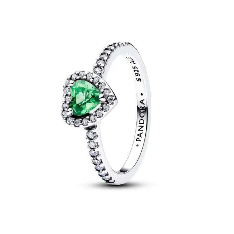 Pandora Erhabenes Mintgrünes Herz Ring - 198421C08