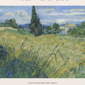 Green Wheat Field With Cypress (1889) Van Gogh