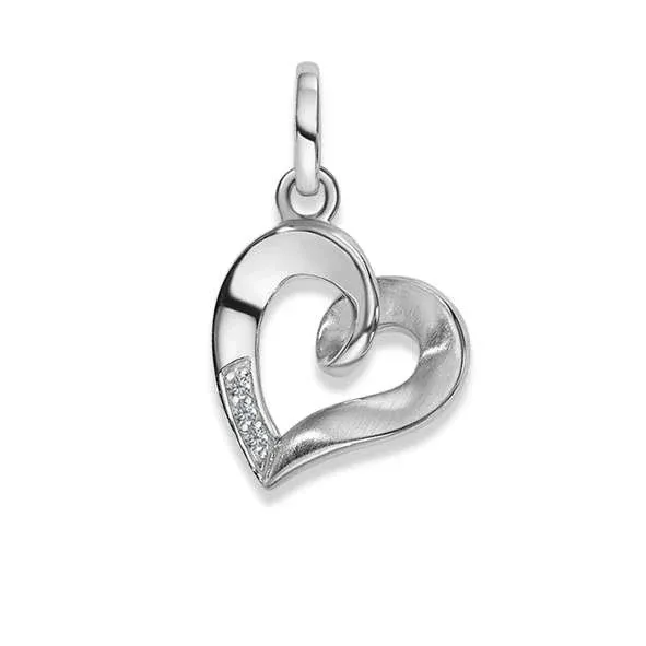Silver classics 2021 Anhänger Silber 925 weiss – Herz Motiv - 6256.08918/0001