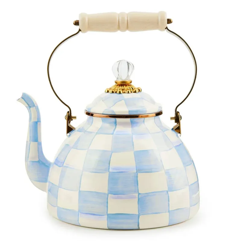 Sky Check 3 Quart Tea Kettle by MacKenzie-Childs