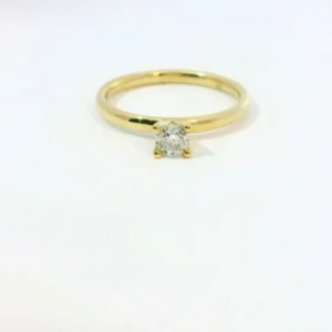 Linden Verlobungsring in 18 Karat - 750 Gelbgold mit Diamanten - YZ0004286