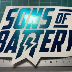 Sons of Battery - E-MTB Brand & Community Folien Ultramarine Violett Sons of Battery - Logo - Groß - Folienplot E-Bike-Community