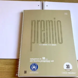 Collegeblock premium blanko 90g RC - Polly Paper - Umweltfreundliche Schreibwaren