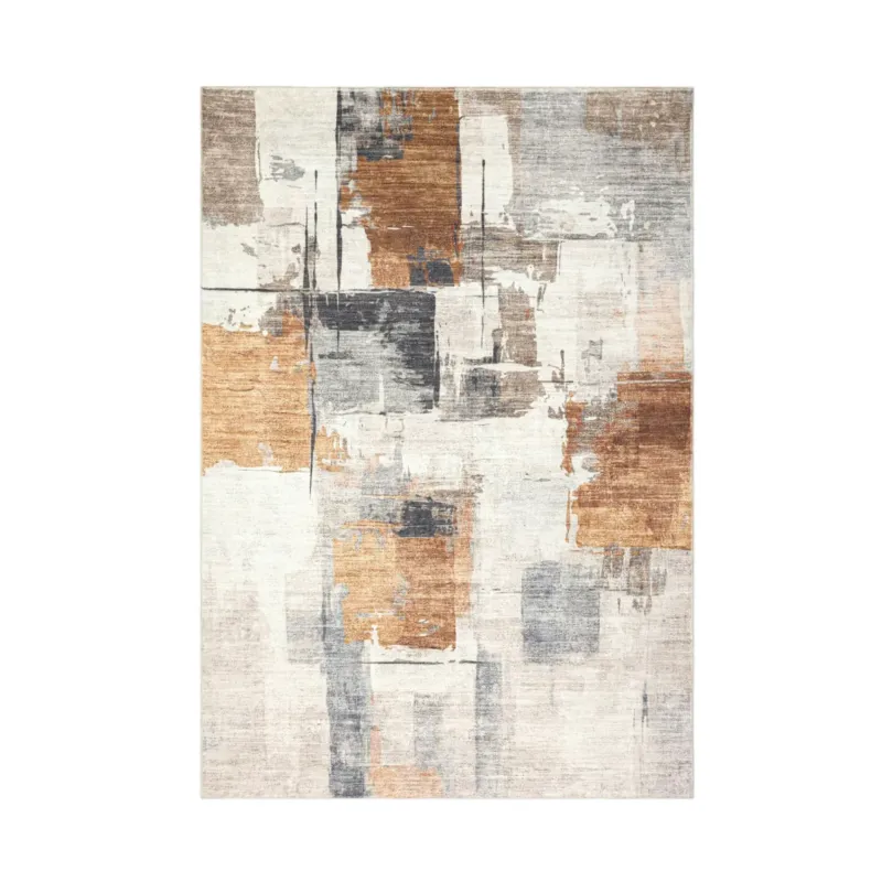 Teppich – Terrakotta Farbton, Kurzflor Komfort, Zeitloses Farbkonzept, 330cm - Elegantica 325 | Kayoom
